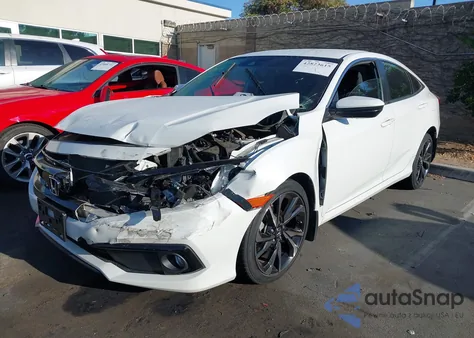 2021 Honda Civic Sport из США, поврежденный, VIN 2HGFC2F84MH511420